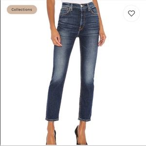 RE DONE Originals High Ruse Ankle Crop Jeans